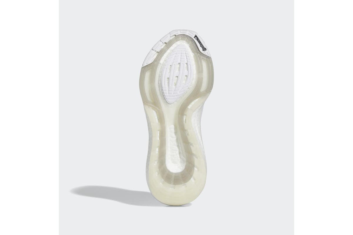 Adidas Womens Ultraboost 21 Running Race Gym Shoe - White/Grey-3