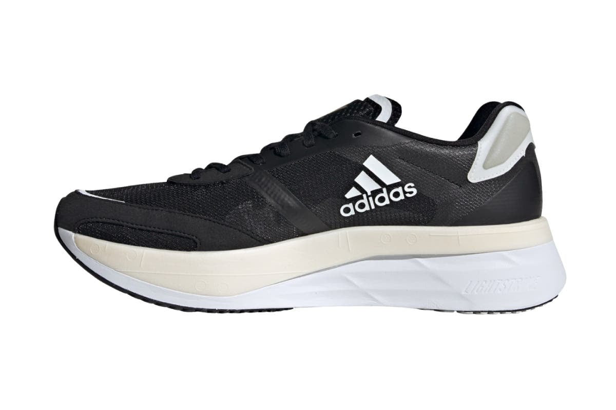 Adidas Mens Adizero Boston 10 Shoes Runners Running - Black/White/Gold-2