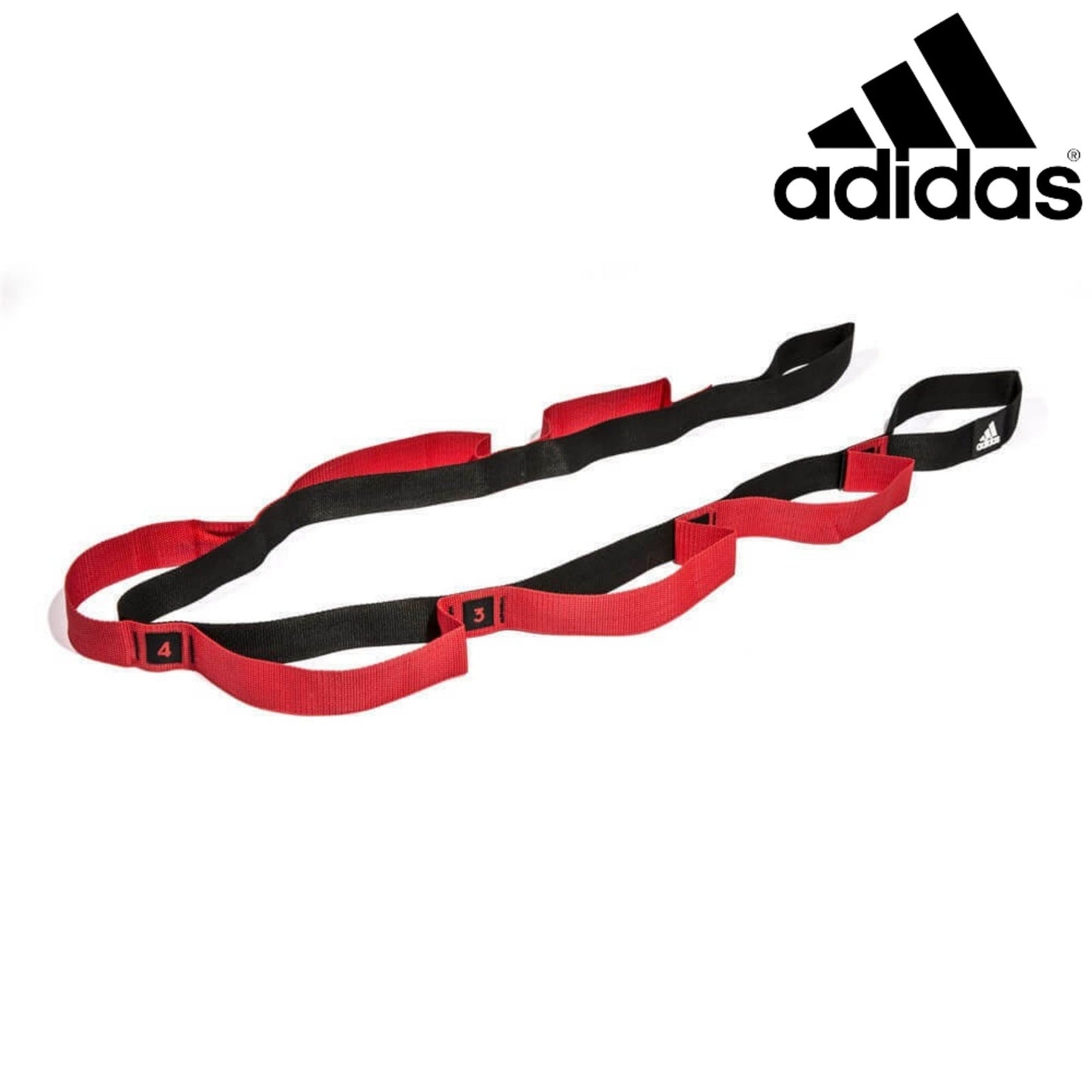 2pc Set Adidas Stretch Assist Band Looped + Yoga Strap 2.5m Long Adjustable Belt-3