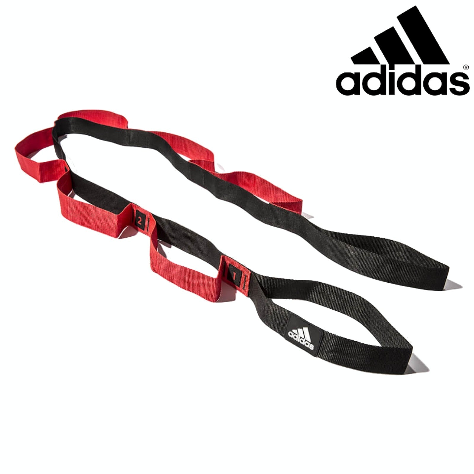 2pc Set Adidas Stretch Assist Band Looped + Yoga Strap 2.5m Long Adjustable Belt-2