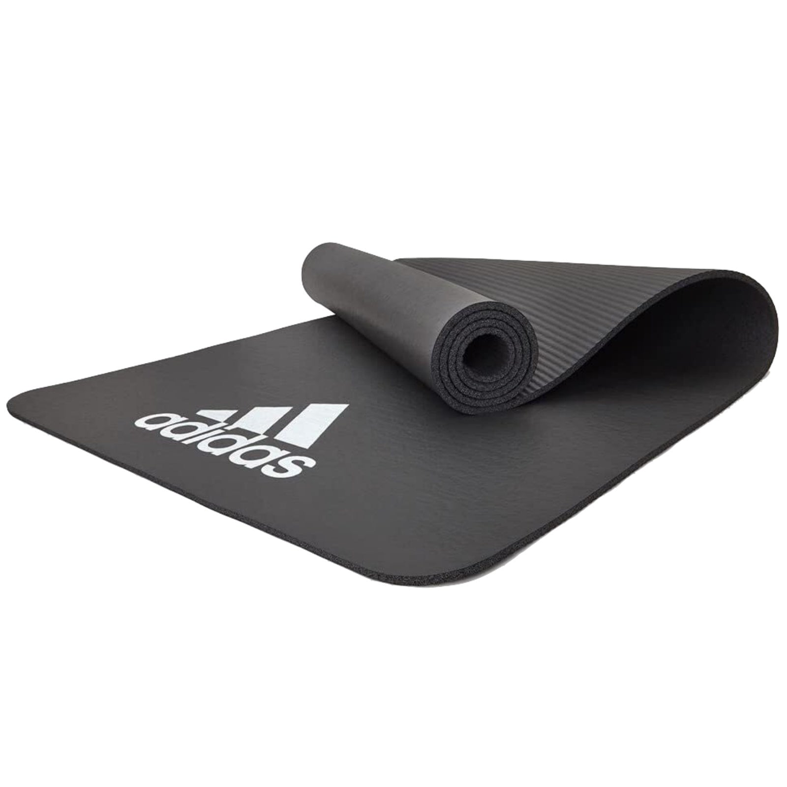 Adidas Fitness Mat 7mm Exercise Training Floor Gym Yoga Judo Pilates  - Grey-0