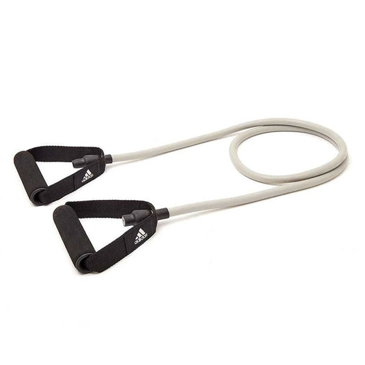 Adidas Resistance Tube Level 2 Band Elastic Yoga Fitness Gym Strap - Grey/Black-0