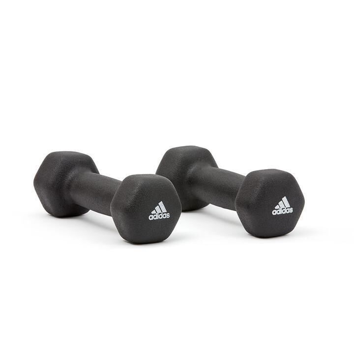 2pc Adidas Hex Dumbbells Gym Training Fitness Weight Lifting Sport Workout - 5kg