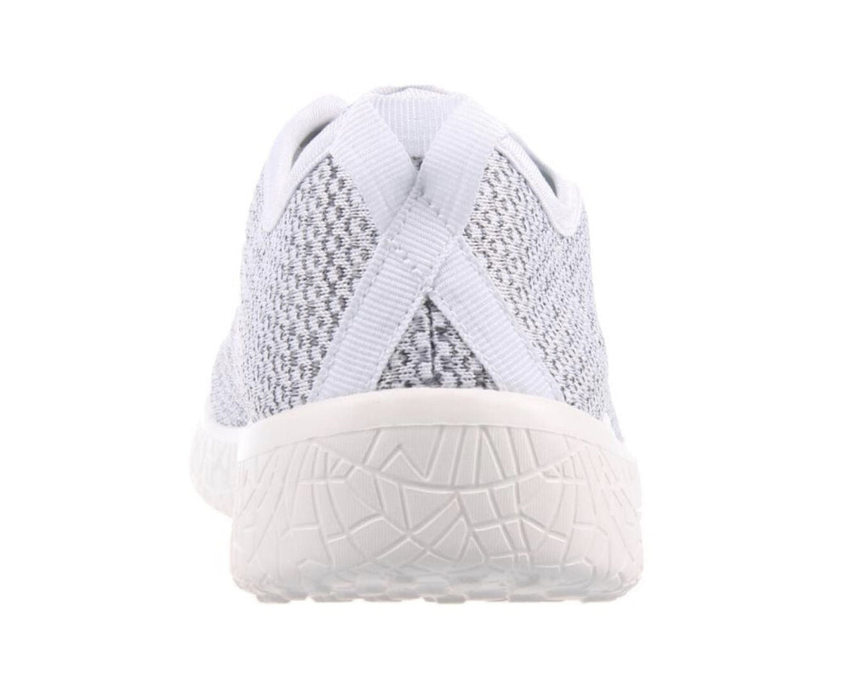 AEROSPORT Impress Womens Memory Foam Runners Sneakers Gym Knit Mesh - White/Grey