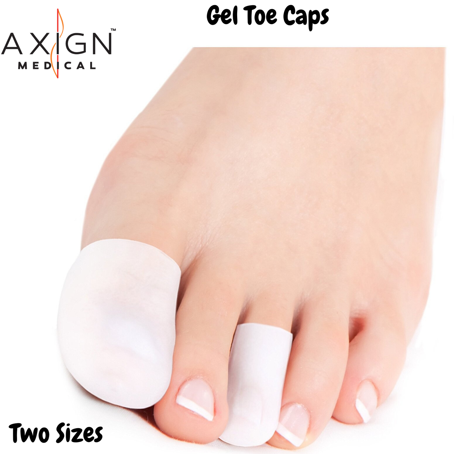Axign Medical Toe Silicone Gel Protector Sleeve Tubes Ingrown Nail Corn Cushion Cap-1