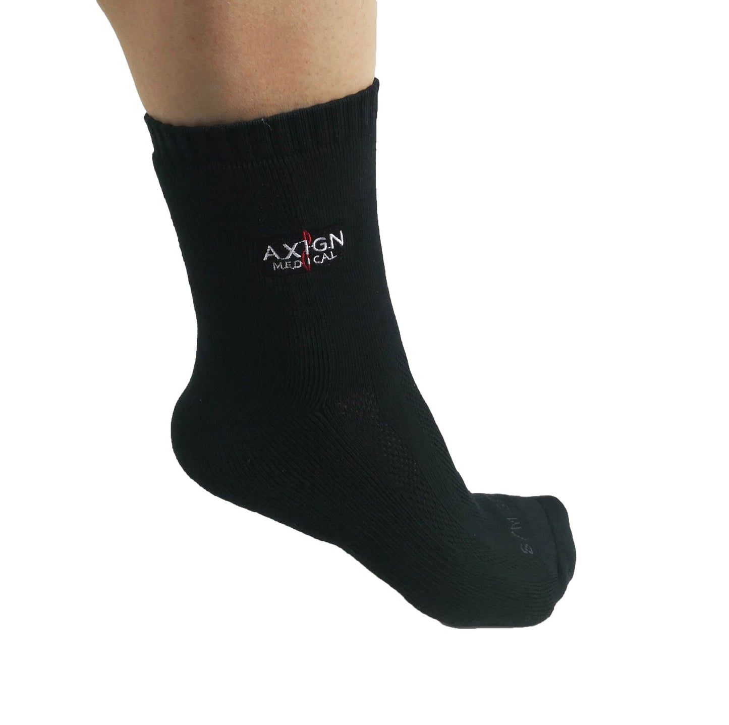 AXIGN Medical Circulation Socks Diabetic Socks - Black-3