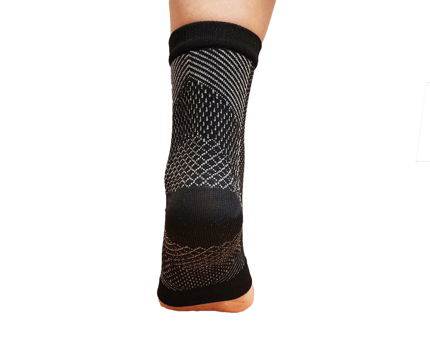 1 Pair AXIGN Medical Plantar Fasciitis Compression Sock Ankle Sleeve Support - Black-3