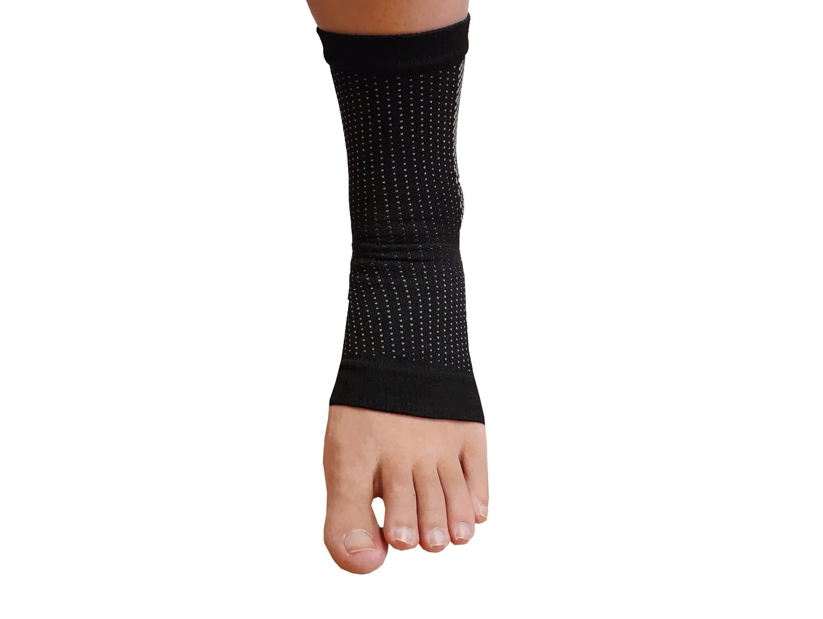 1 Pair AXIGN Medical Plantar Fasciitis Compression Sock Ankle Sleeve Support - Black-2