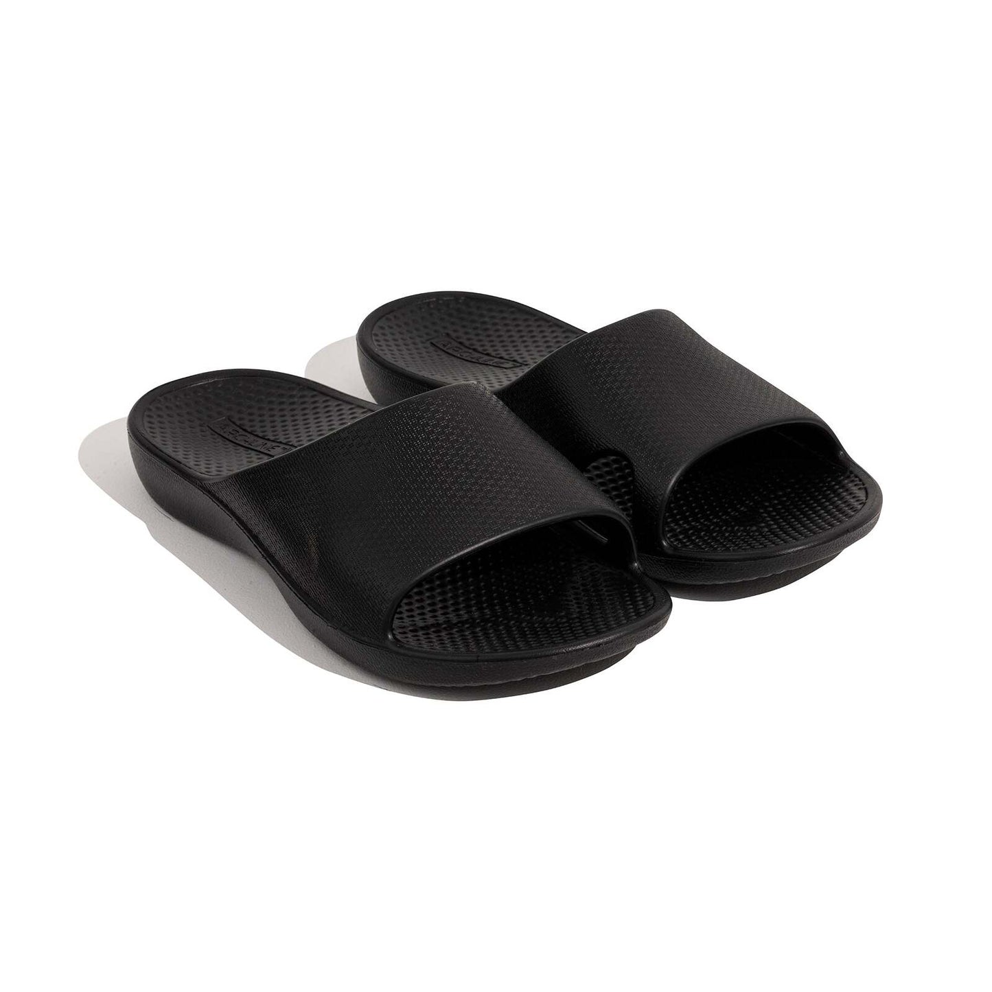 Archline Rebound Orthotic Slides Flip Flop Thongs Slip On Arch Support - Black-3