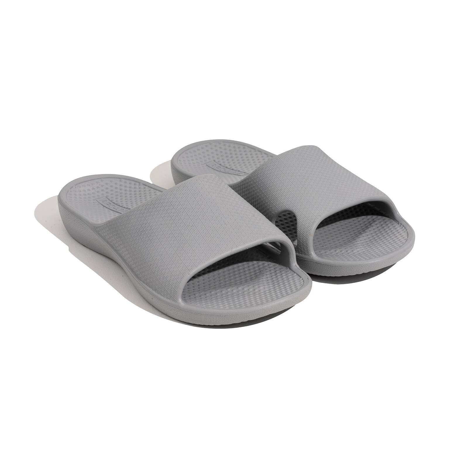Archline Rebound Orthotic Slides Flip Flop Thongs Slip On Arch Support - Stone Grey-3