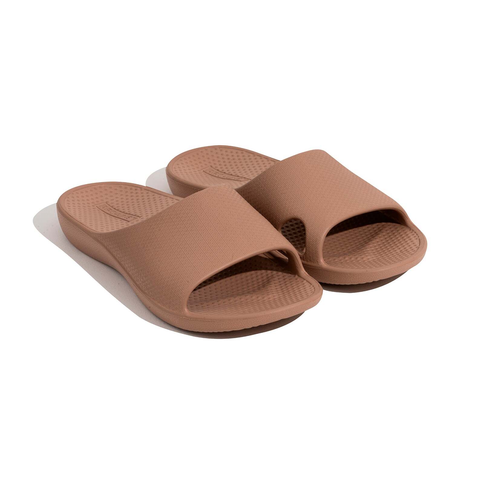 Archline Rebound Orthotic Slides Flip Flop Thongs Slip On Arch Support - Putty-3