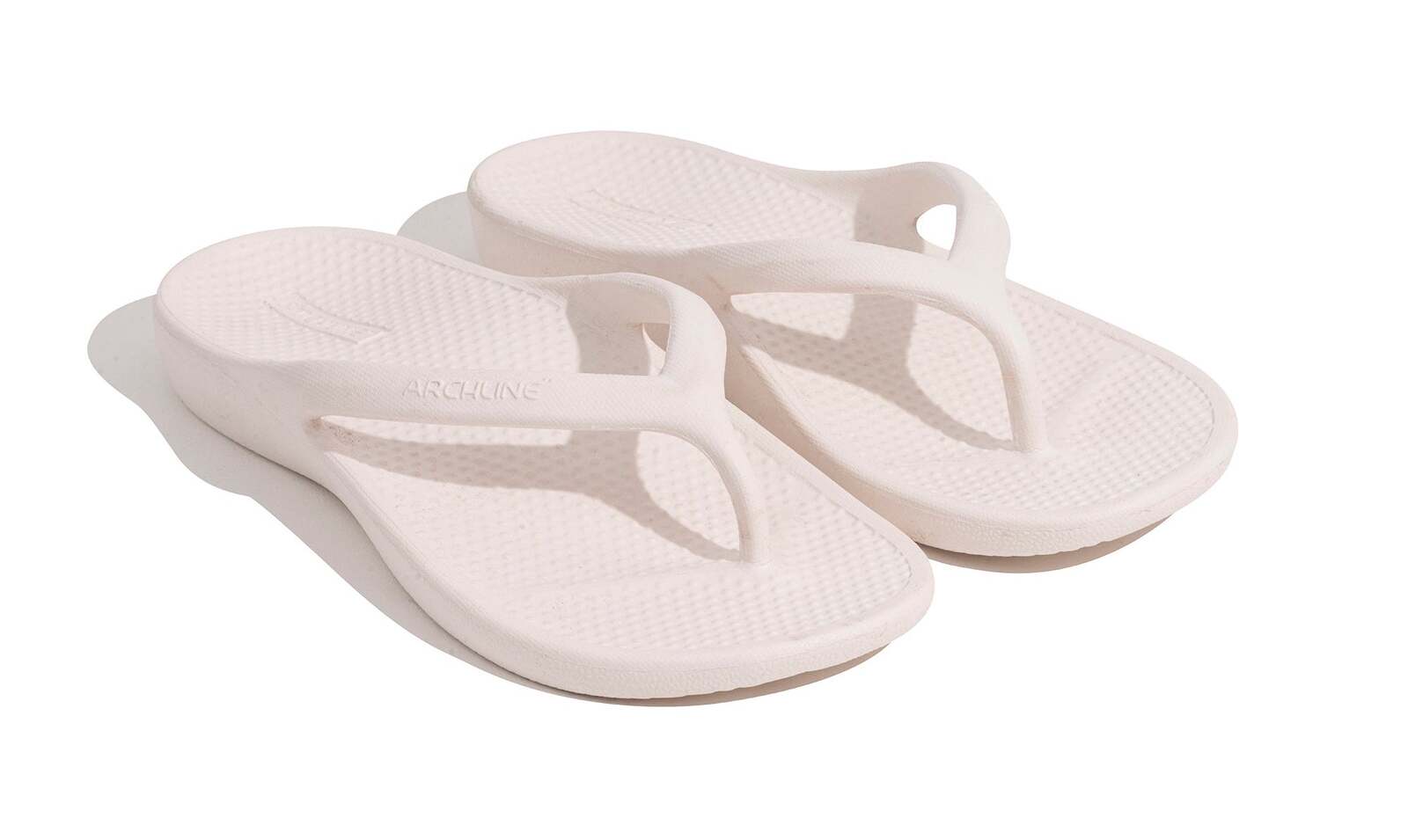 Archline Orthotic Foam Thongs Arch Support Flip Flops Orthopedic Rebound - White-3