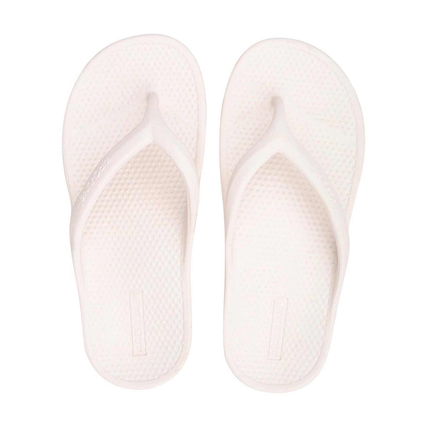 Archline Orthotic Foam Thongs Arch Support Flip Flops Orthopedic Rebound - White-0