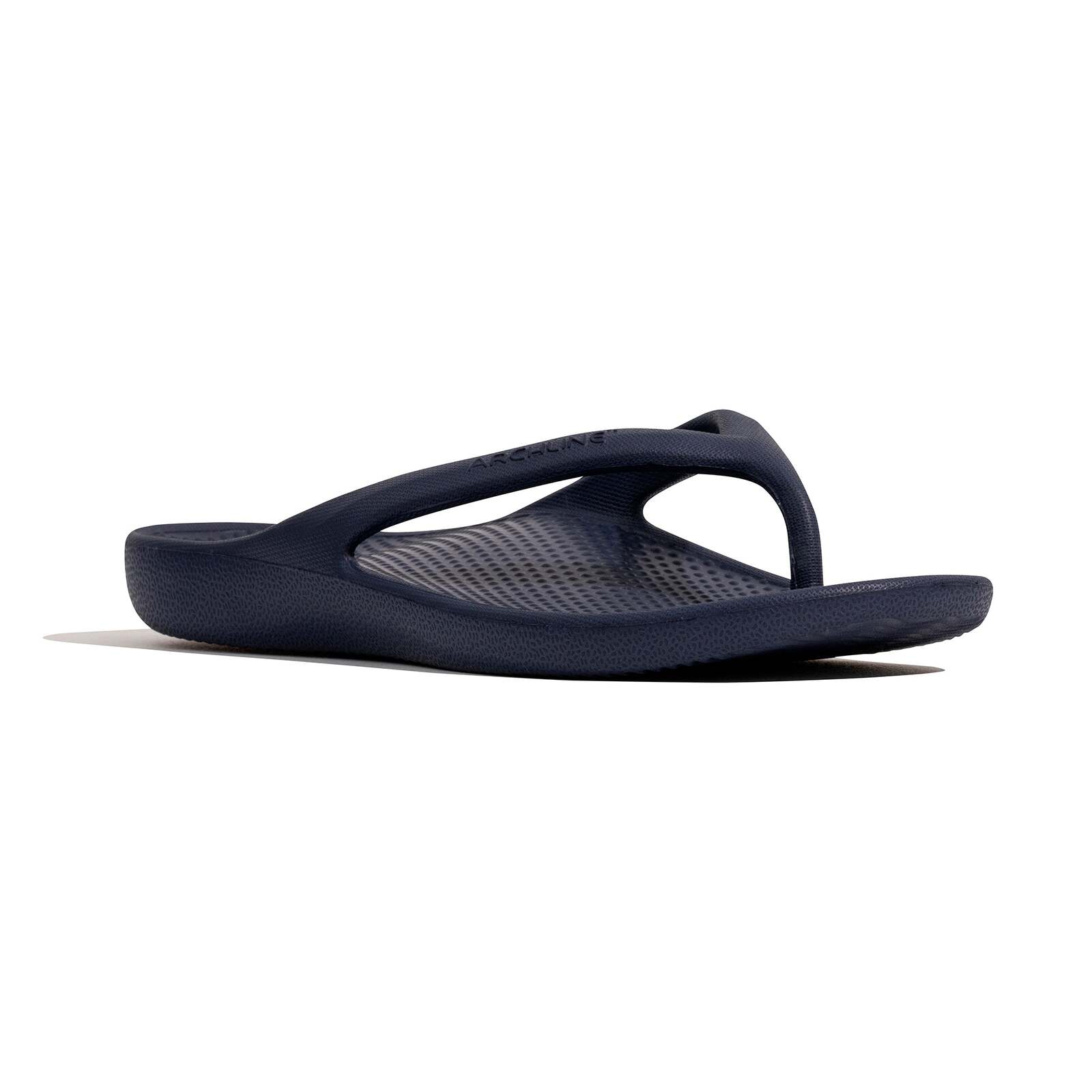 Archline Orthotic Foam Thongs Arch Support Flip Flops Orthopedic Rebound - Navy-3