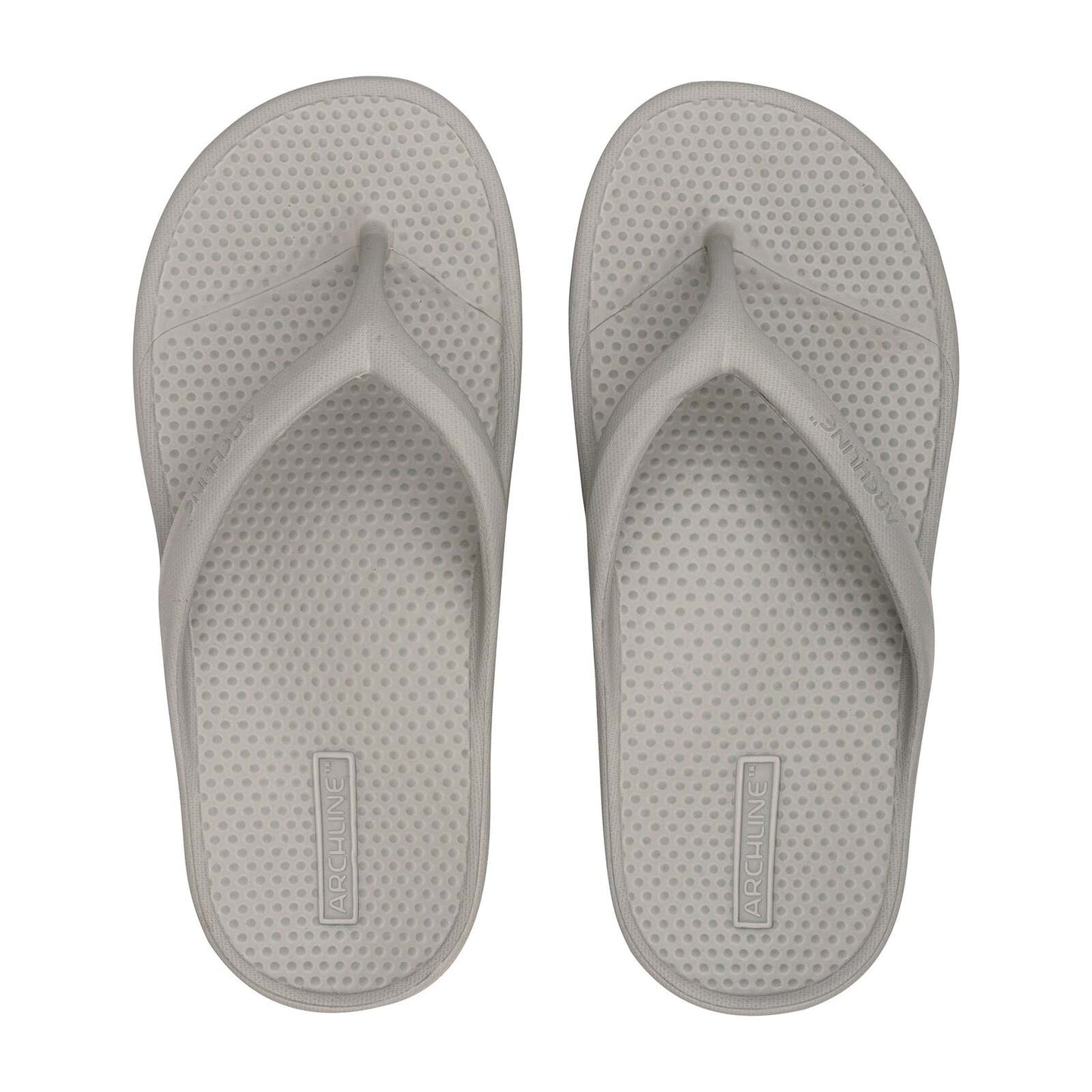 Archline Orthotic Foam Thongs Arch Support Flip Flops Orthopedic Rebound - Grey-0