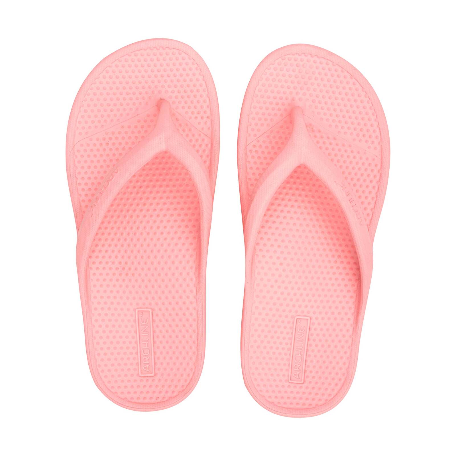Archline Orthotic Foam Thongs Arch Support Flip Flops Orthopedic Rebound - Pink-0
