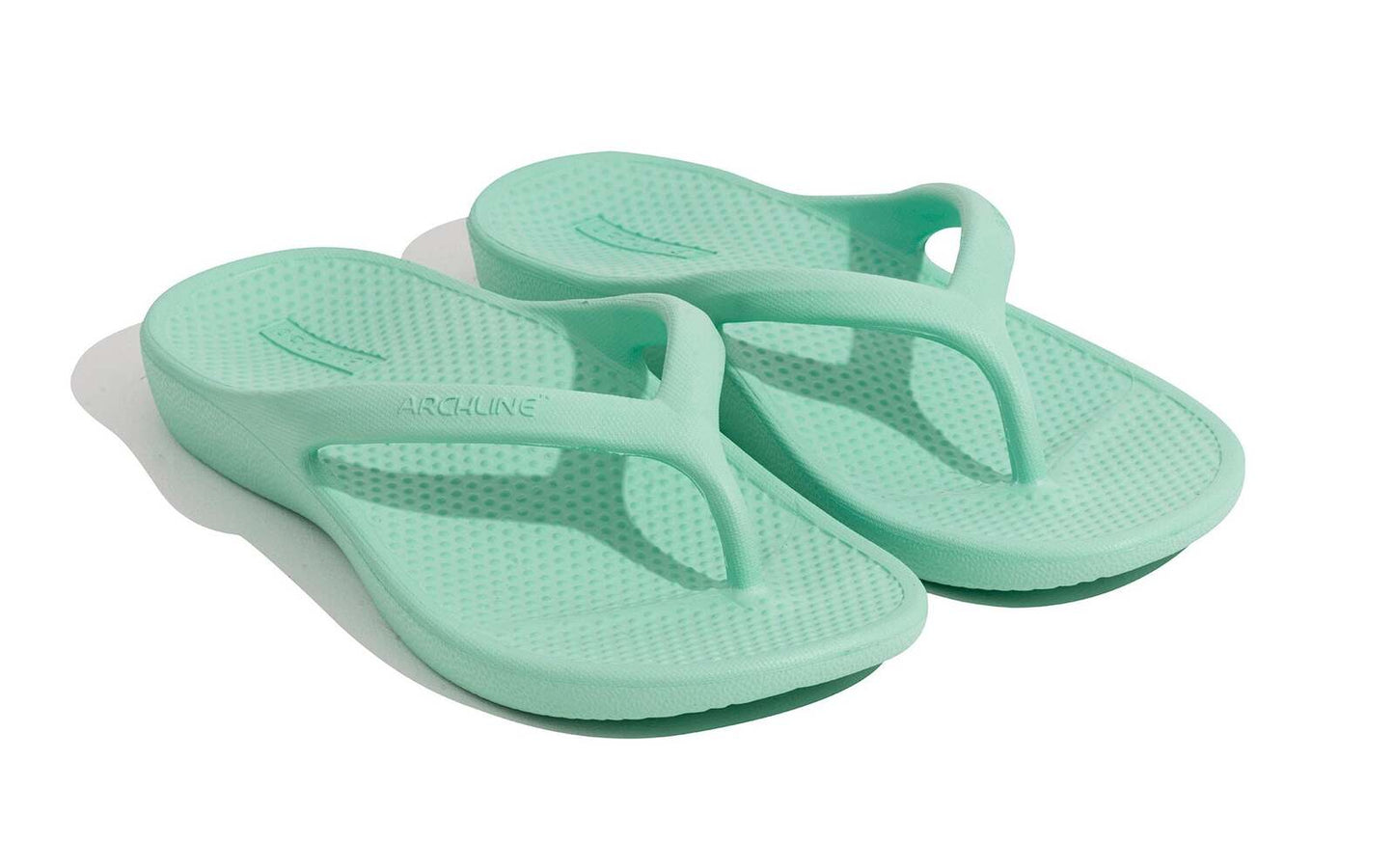Archline Orthotic Foam Thongs Arch Support Flip Flops Orthopedic Rebound - Mint Green-3