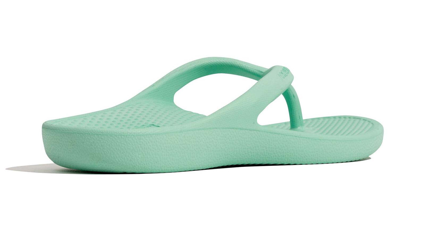 Archline Orthotic Foam Thongs Arch Support Flip Flops Orthopedic Rebound - Mint Green-4