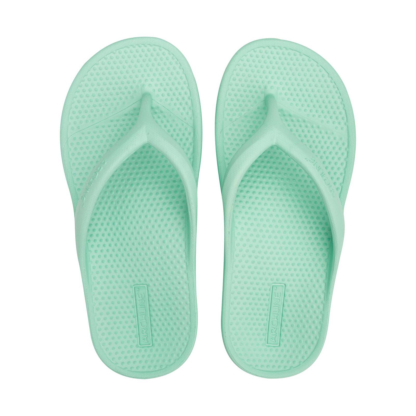 Archline Orthotic Foam Thongs Arch Support Flip Flops Orthopedic Rebound - Mint Green-0