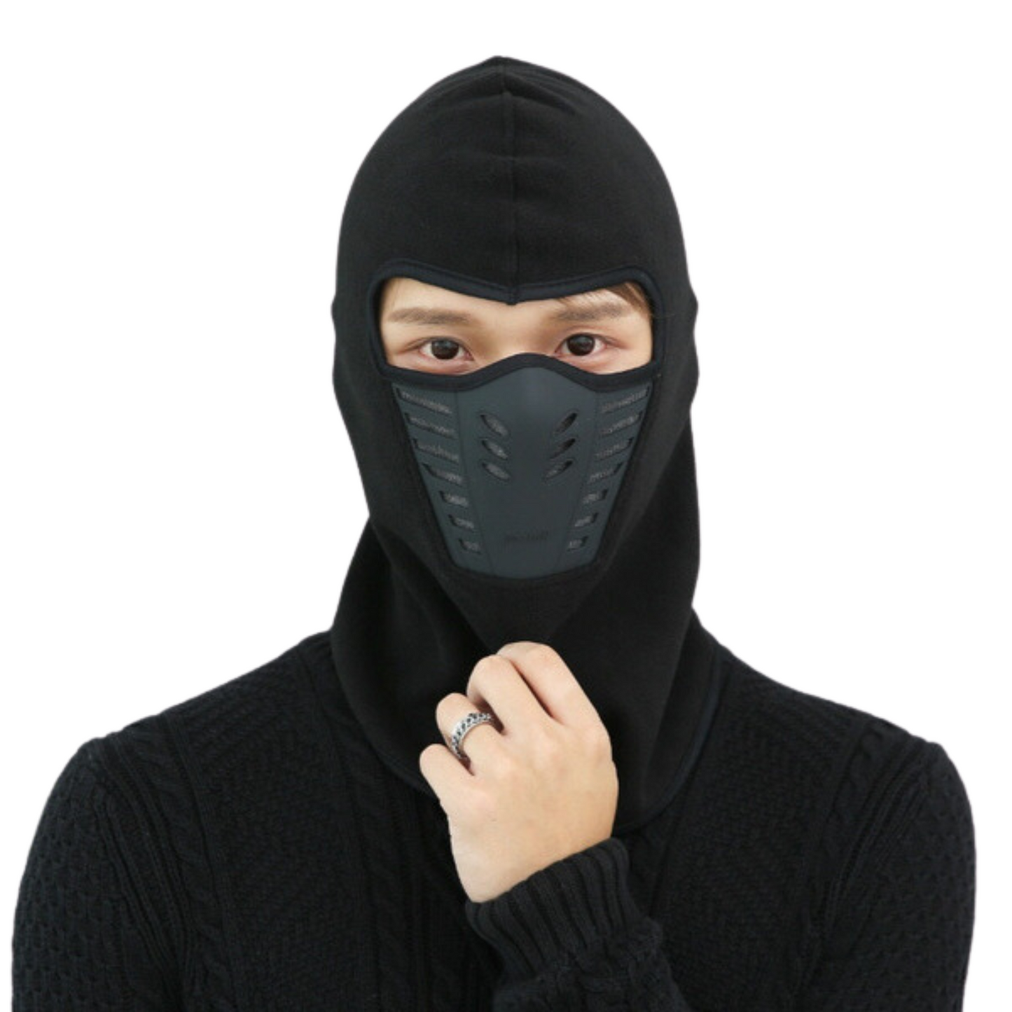 Thermal Fleece Balaclava Windproof Breathable Ski Face Mask Hood Warm Weather-5