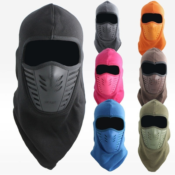 Thermal Fleece Balaclava Windproof Breathable Ski Face Mask Hood Warm Weather-1