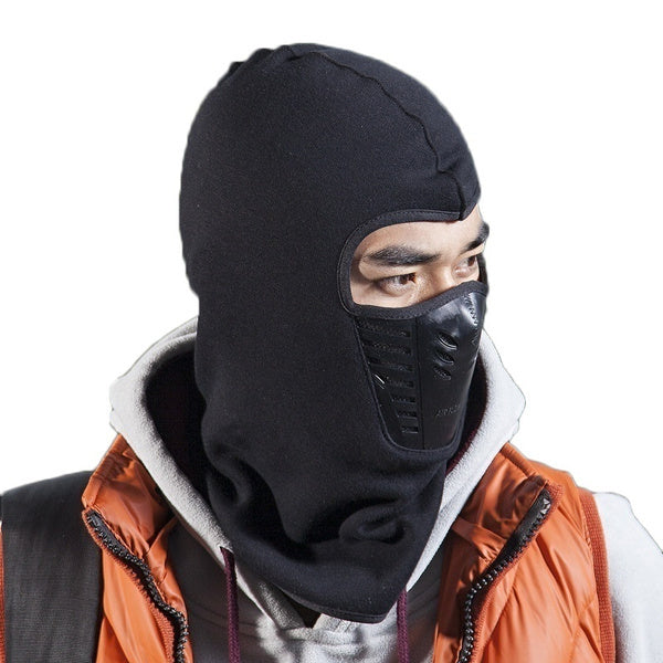 Thermal Fleece Balaclava Windproof Breathable Ski Face Mask Hood Warm Weather-4