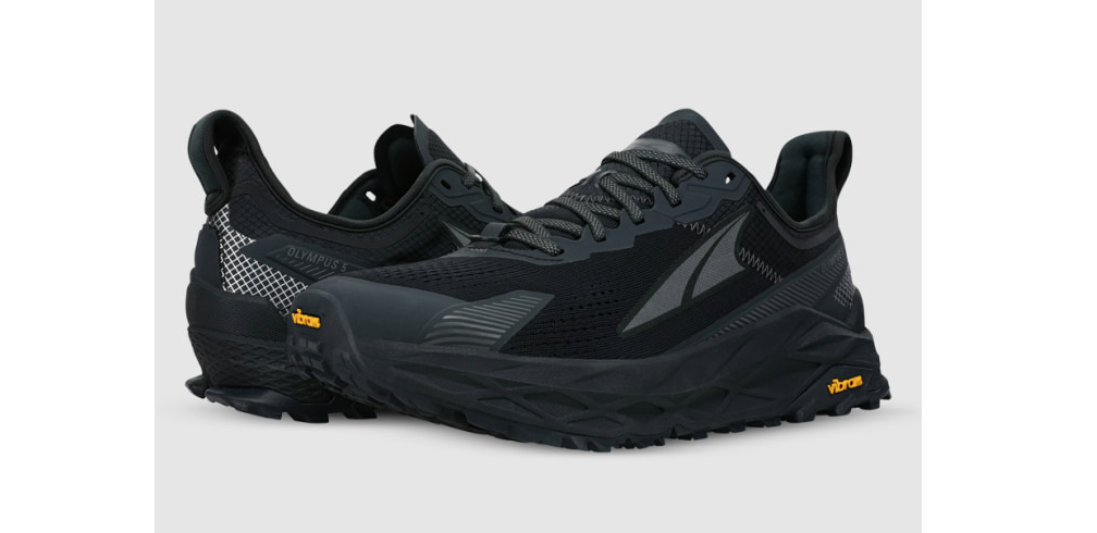 Altra Mens Olympus 5 Shoes Trail Hiking Running Walking Sneakers Vibram Sole in Black-4