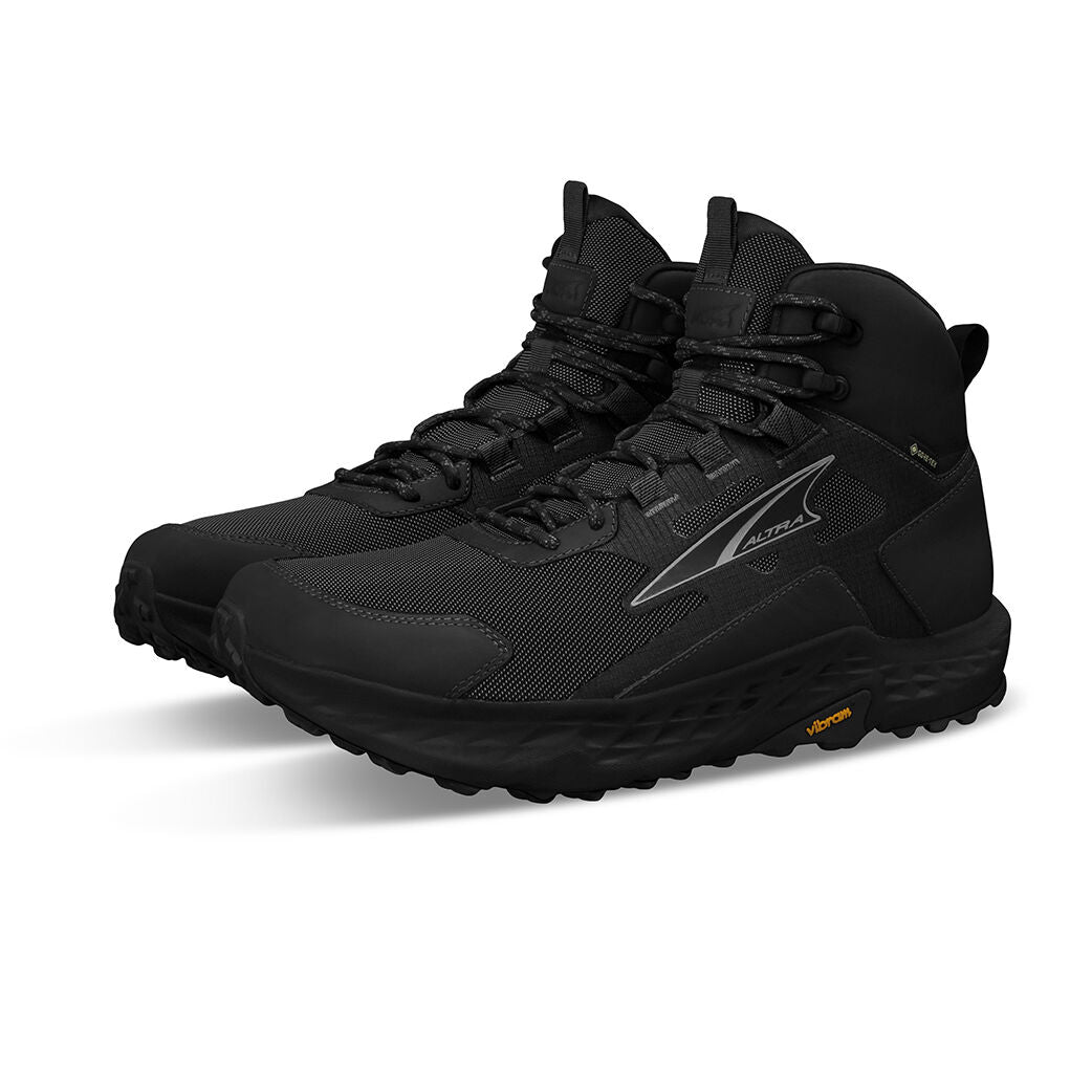 Altra Timp Hiker GTX Mens Hiking Boots 0mm Drop Vibram Megagrip Gore-Tex in Black