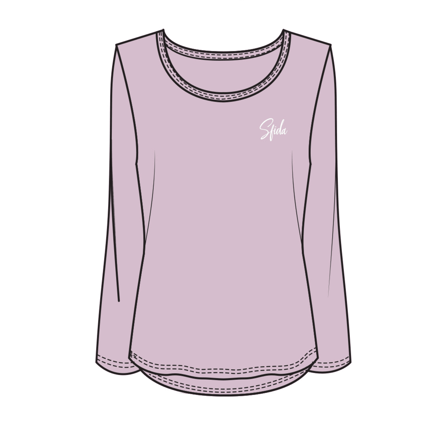 Alexis Ladies L/S Top - Fragrant Lilac-0
