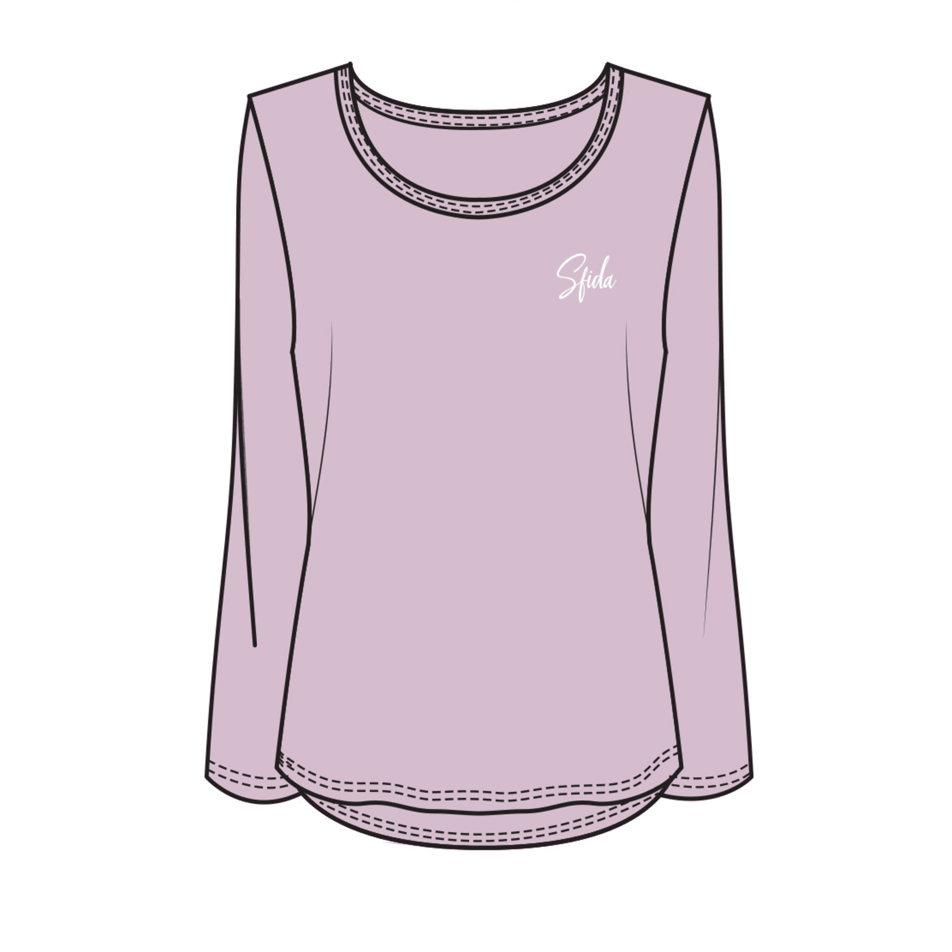 Alexis Ladies L/S Top - Fragrant Lilac-0