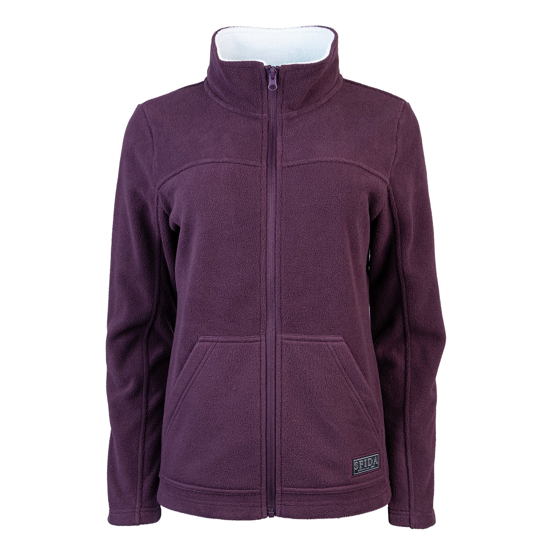 Alison Polar Fleece Jacket Ladies Aubergine/Ice-0