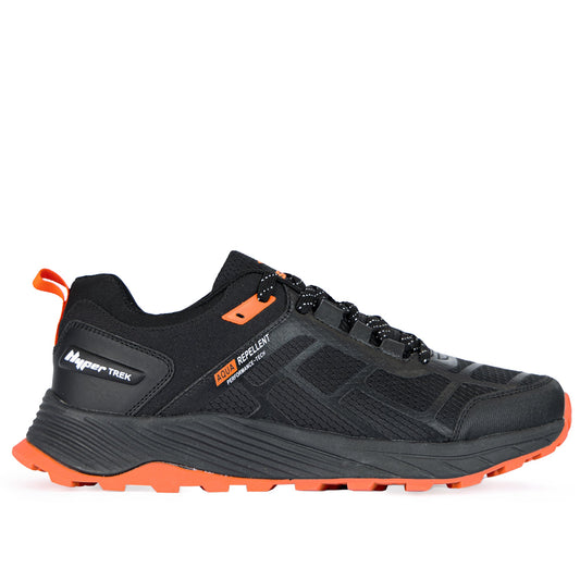 Alpine Mens Trail Shoe - Black/Orange-0