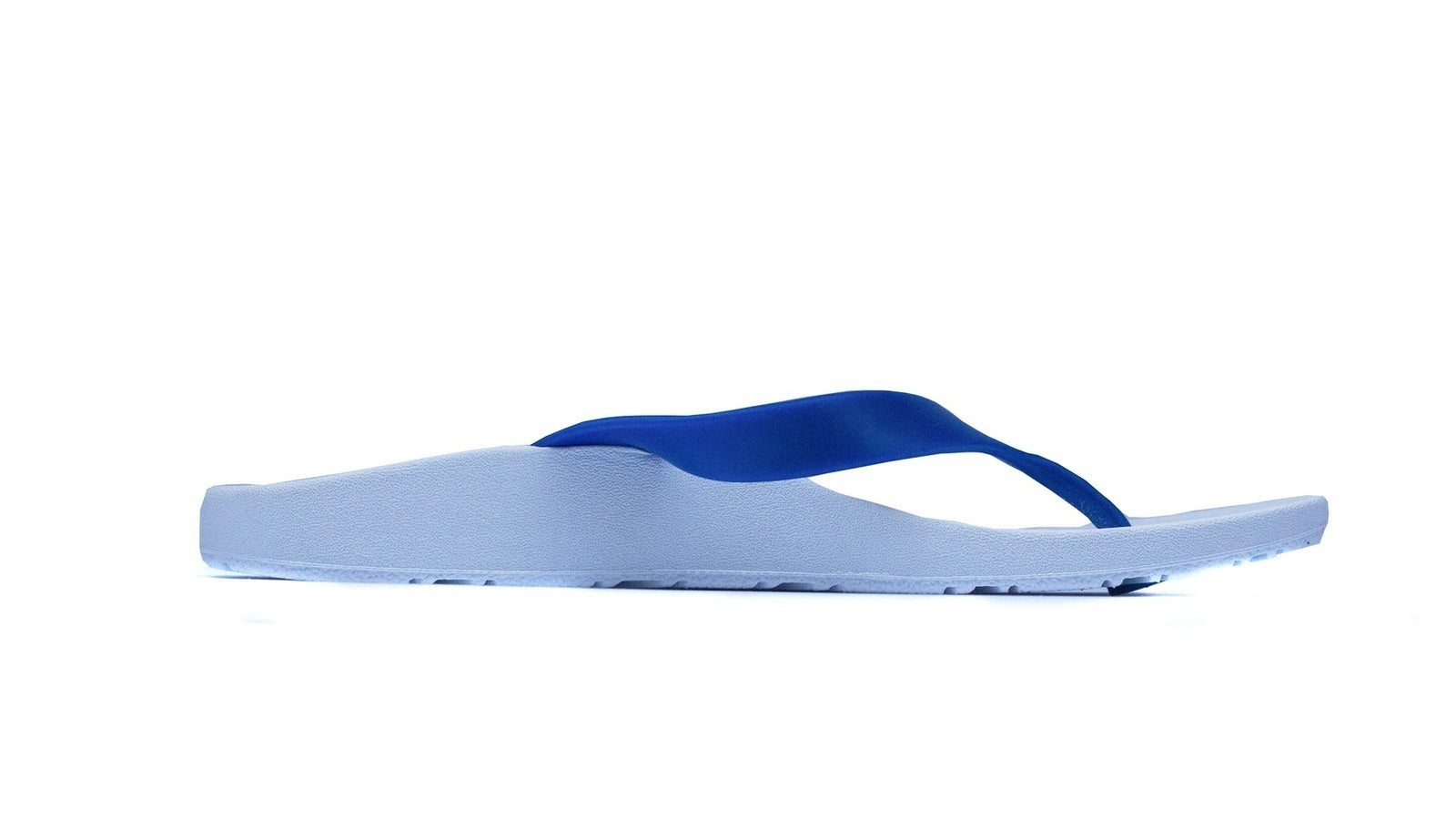 ARCHLINE Orthotic Thongs Arch Support Shoes Footwear Flip Flops Orthopedic - White/Blue-3