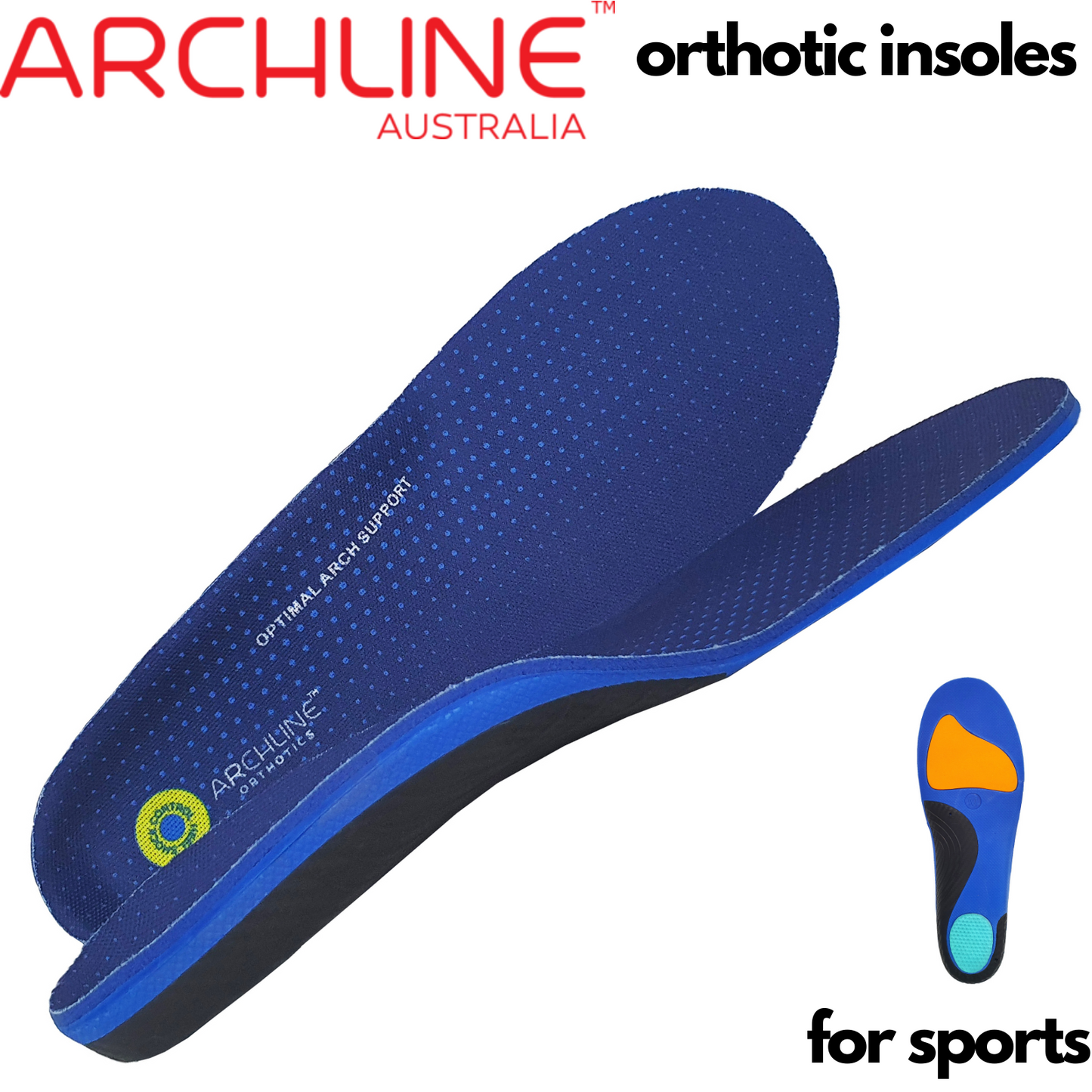 Archline Active Orthotics Full Length Arch Support Pain Relief - For Sports & Exercise-1