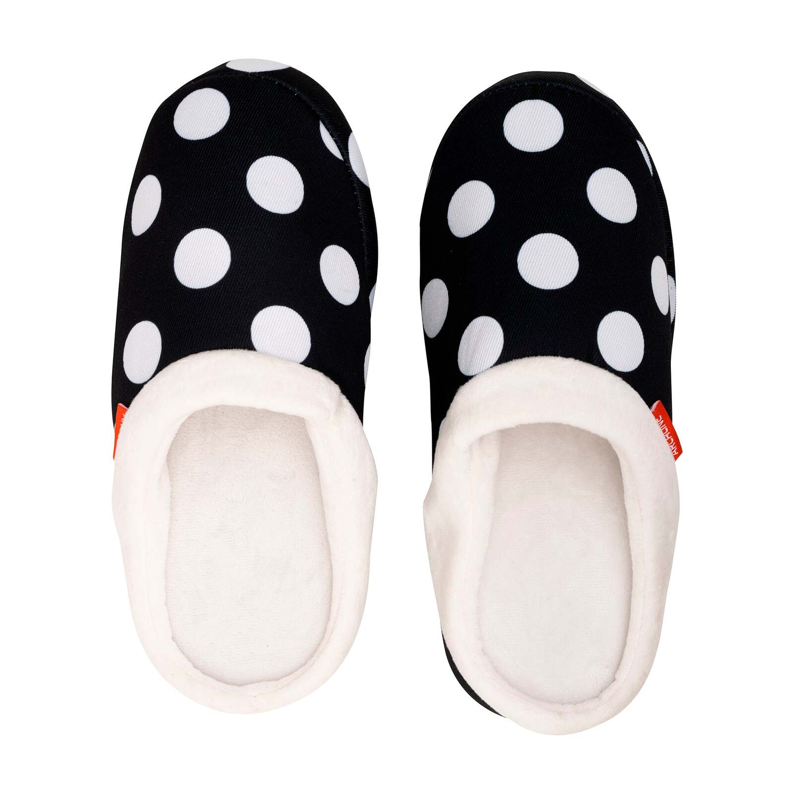 ARCHLINE Orthotic Slippers Slip On Arch Scuffs Pain Relief Moccasins - Polka Dots-4
