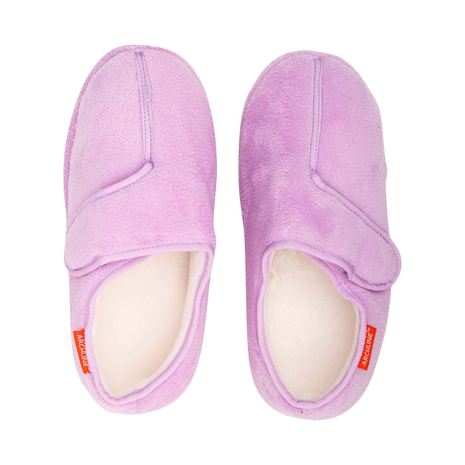 ARCHLINE Orthotic Plus Slippers Closed Scuffs Pain Relief Moccasins - Lilac-3