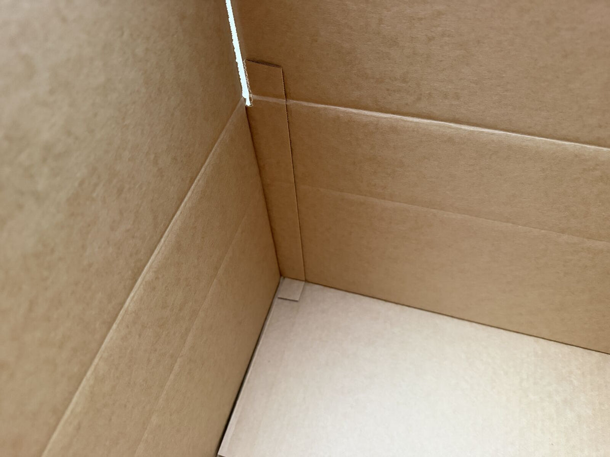 15x Height Adjustable Corrugated Cardboard Moving and Storage Box (46 x 49 x 30/21cm)