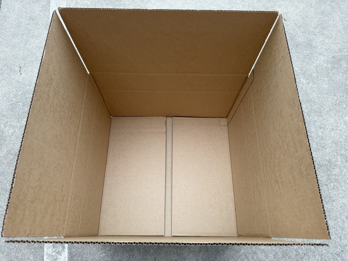 15x Height Adjustable Corrugated Cardboard Moving and Storage Box (46 x 49 x 30/21cm)