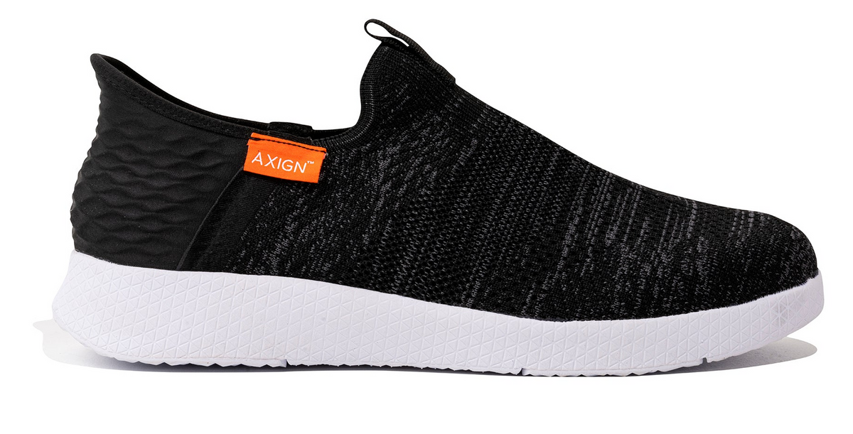 Axign Slipstream Lightweight Slip-On Orthotic Shoe in Charcoal