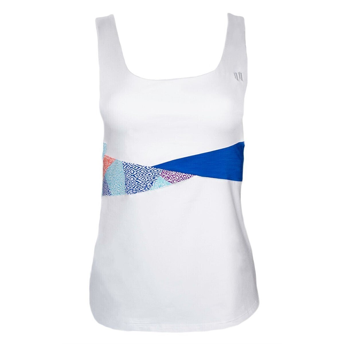 EleVen Womens By Venus Williams Drill Tank Top Fitted Tennis Sport - White-1