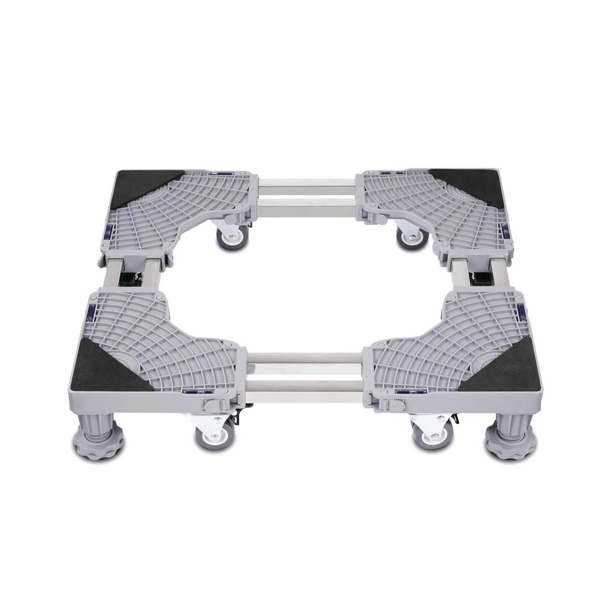 Adjustable Appliance Base Stand - Lock Wheel Trolley For Washing Machine Fridge-0