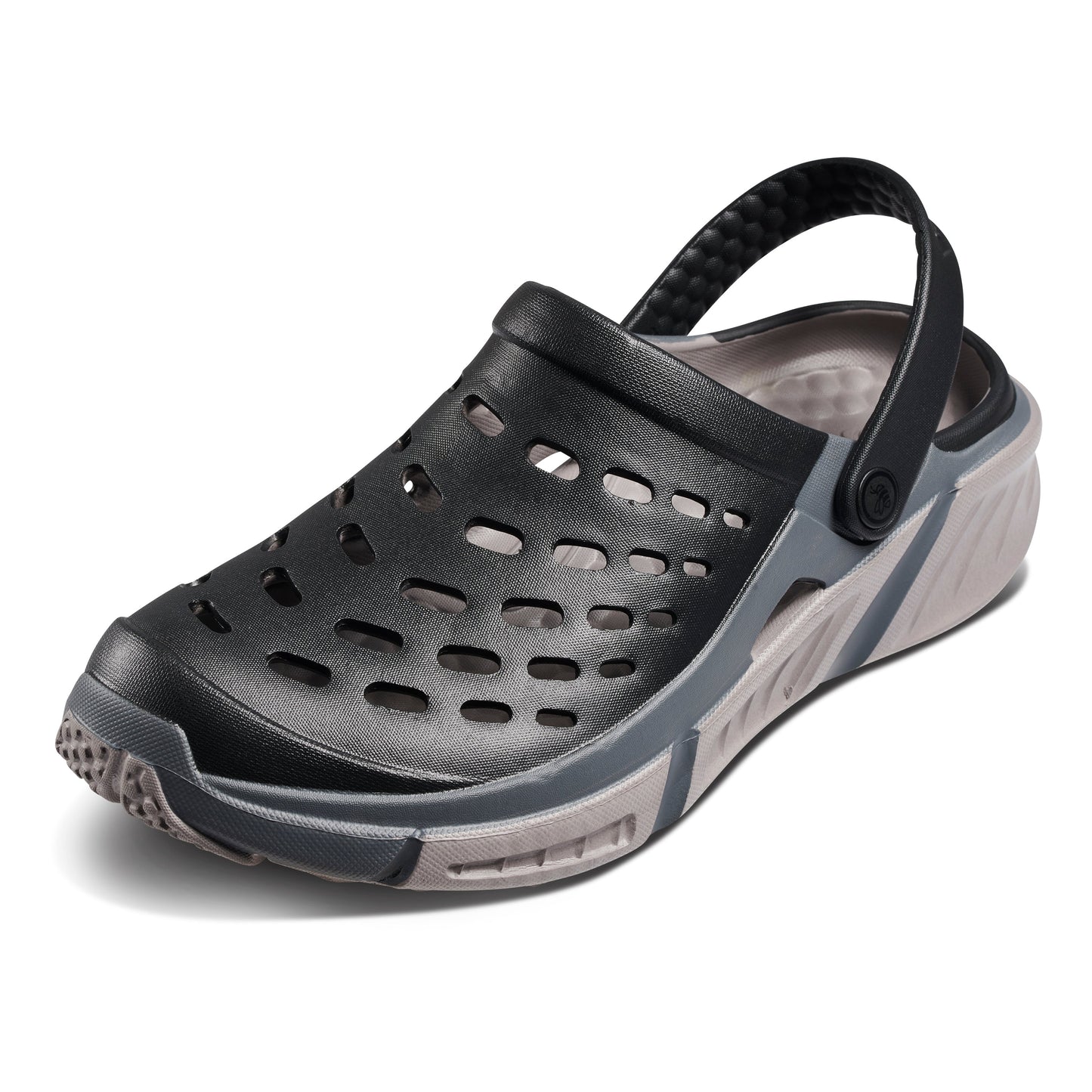 Adult Trekking Clog - Black/Charcoal-1