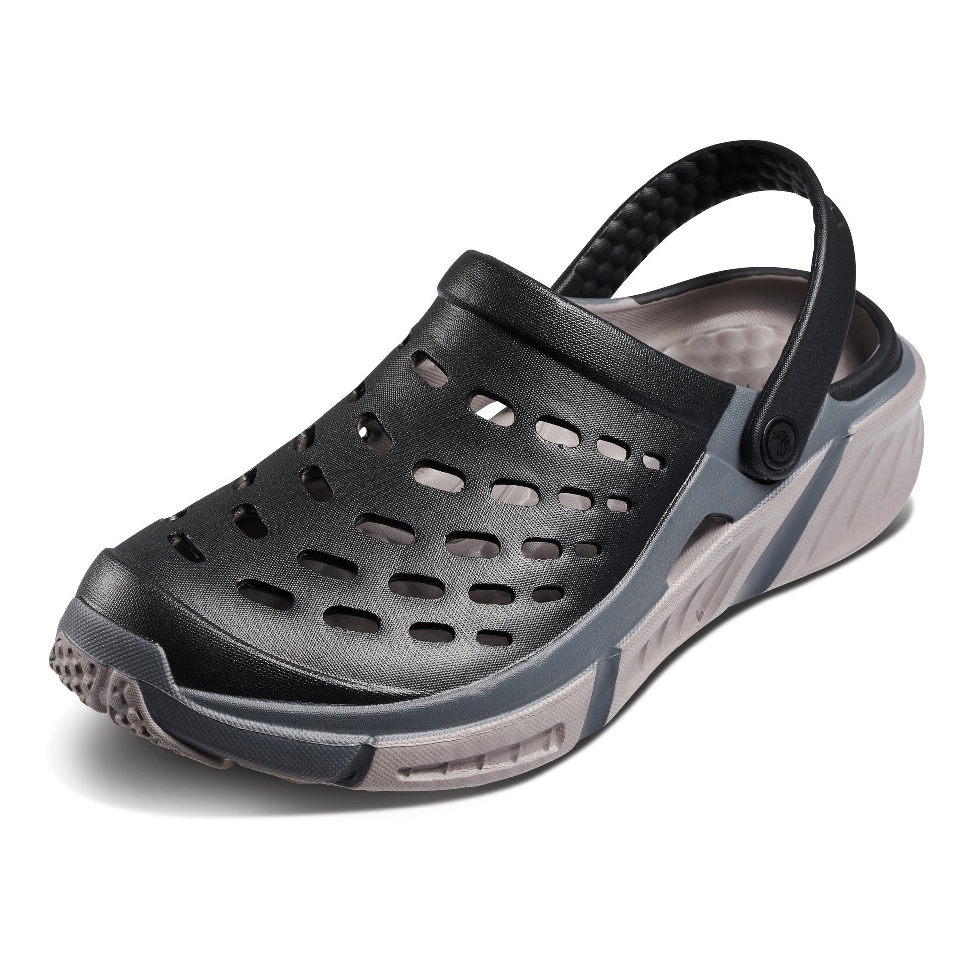 Adult Trekking Clog - Black/Charcoal-1