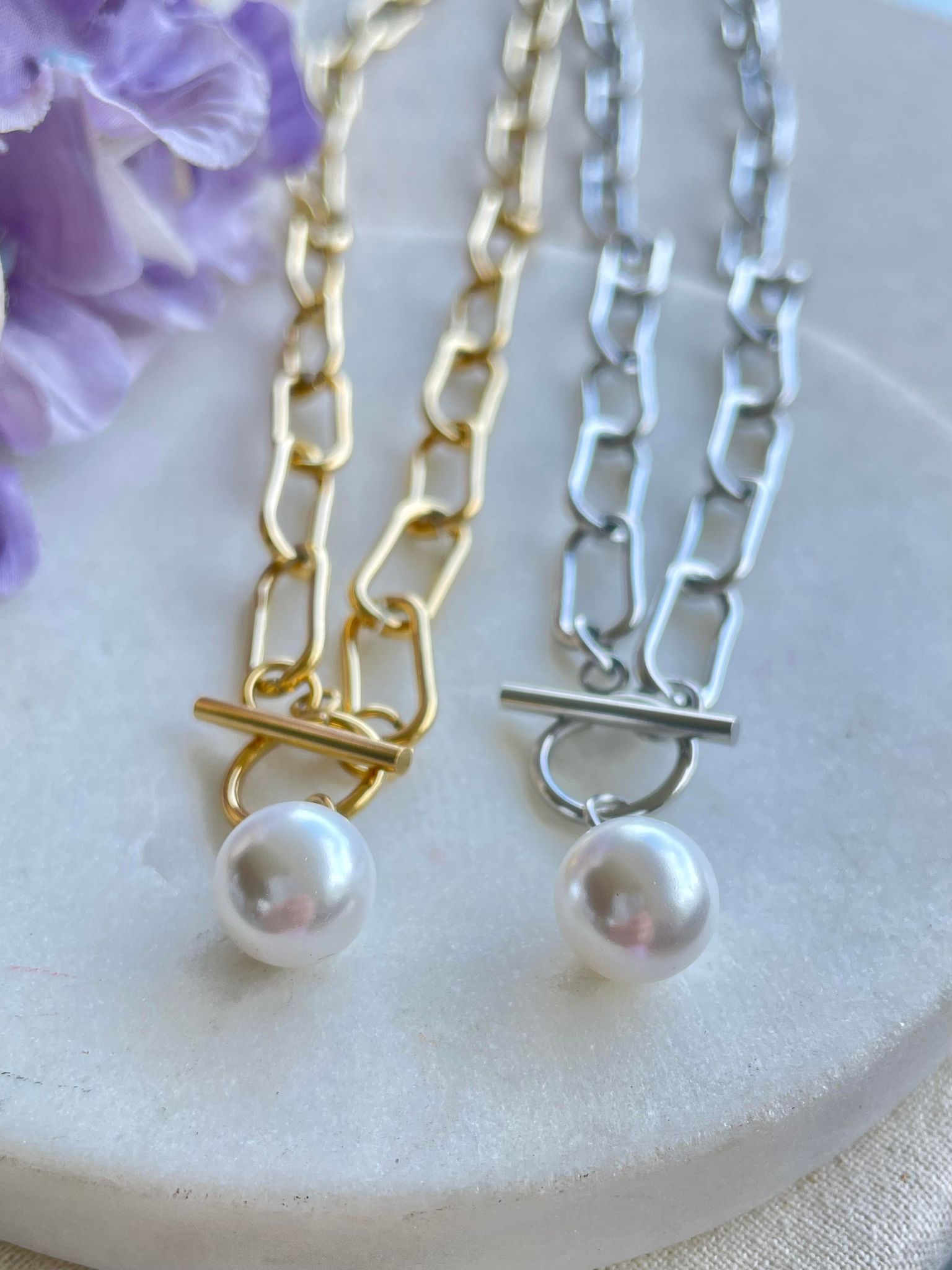 All knotted up with a pearl - gold – Tarnish Proof Jewellery-3