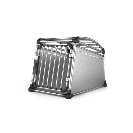 Aluminium Dog Travel Crate 63x68x88cm - Large Pet Car Transport Cage  Kennel Box-0