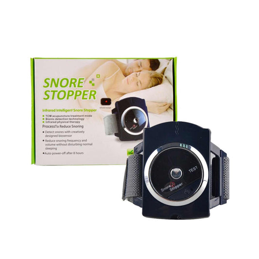 Anti Snoring Aid Stopper Watch - Wristband Sleeping Breathing Snore Device-0