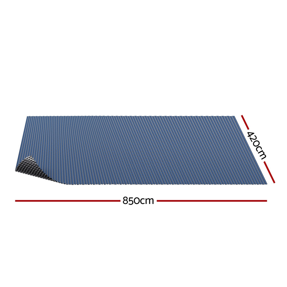Aquabuddy Pool Cover 600 Micron 8.5x4.2m Swimming Pool Solar Blanket Blue Black-1