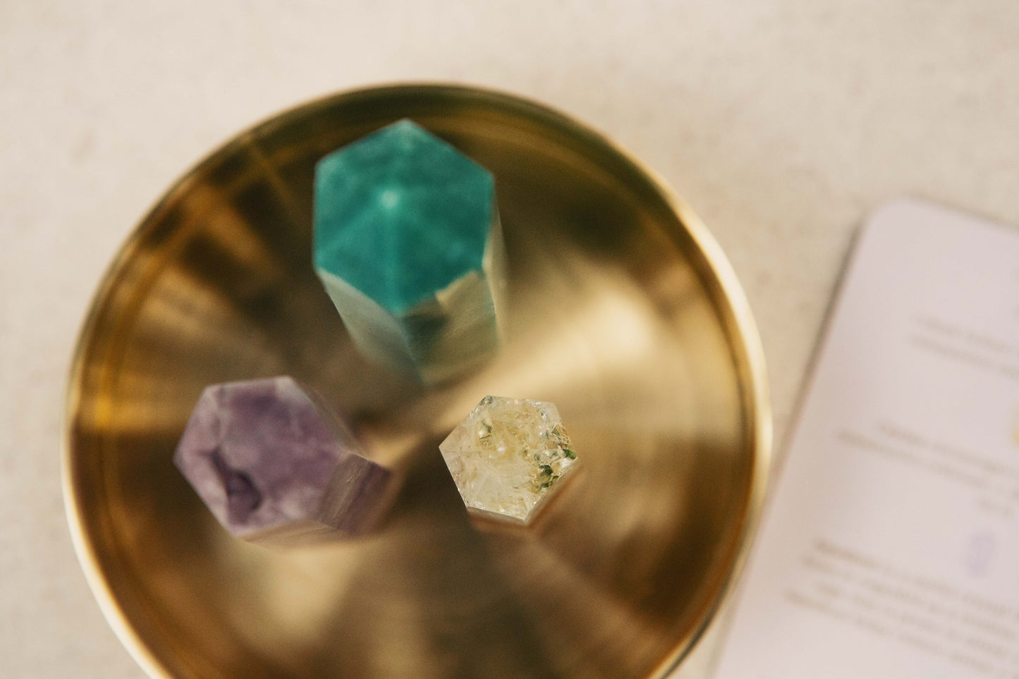 Aries Crystal Trio - Green Aventurine, Amethyst + Citrine-2
