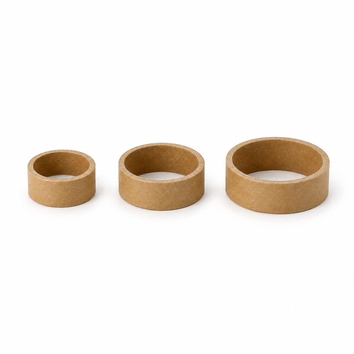 3x Strong Cardboard Paper Tubes for Arts, Crafts, Schools, DIY + More (1cm Length, 30/40/50mm Diameters) in Brown