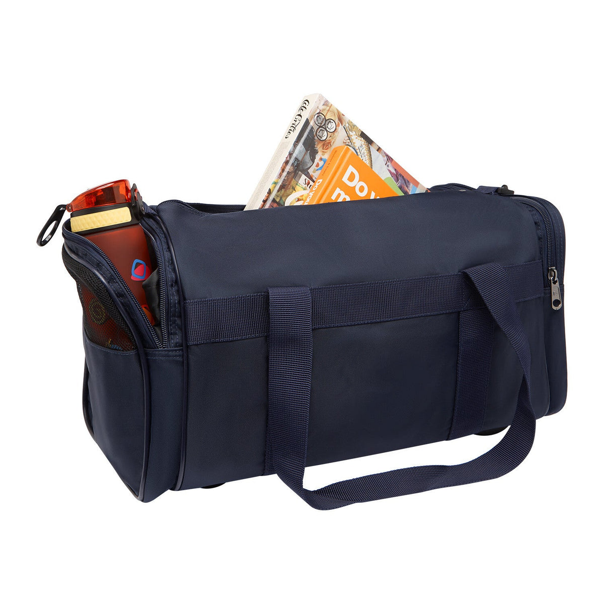 28L Travel Foldable Duffel Bag Gym Sports Luggage Foldaway School Bags - Dark Navy